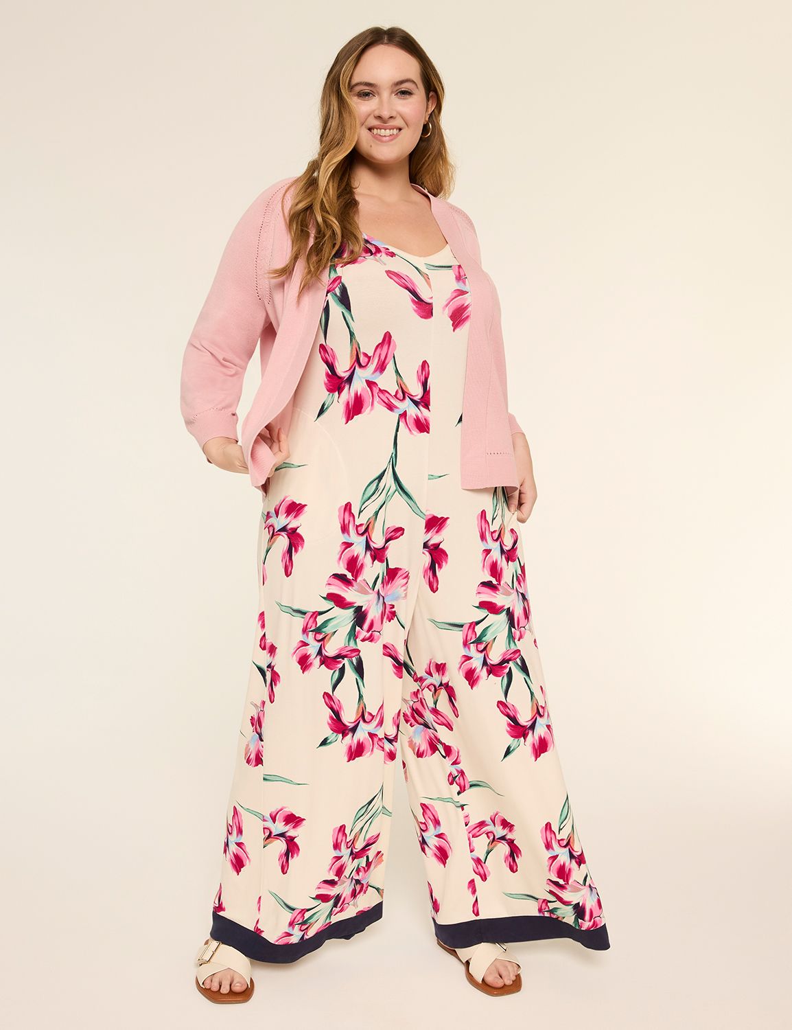 Classic 3/4 Sleeve Open Front Shrug Product Image 3