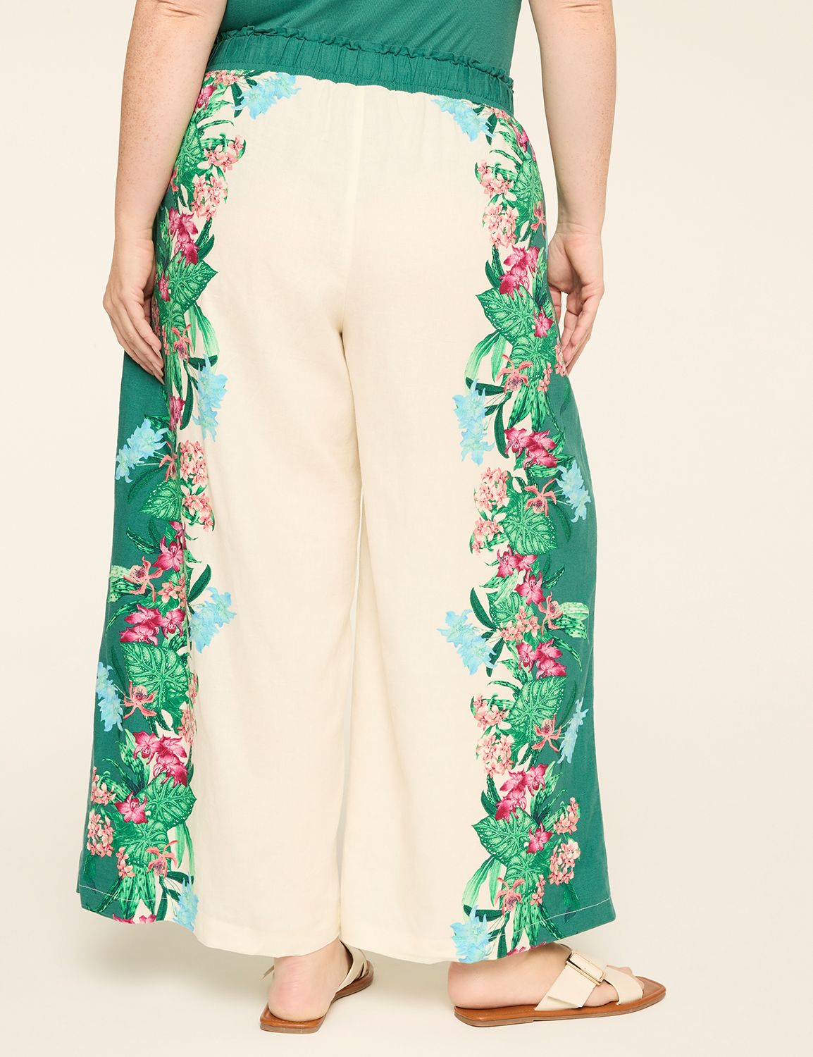Wide Leg Paper Bag Waist Pant
