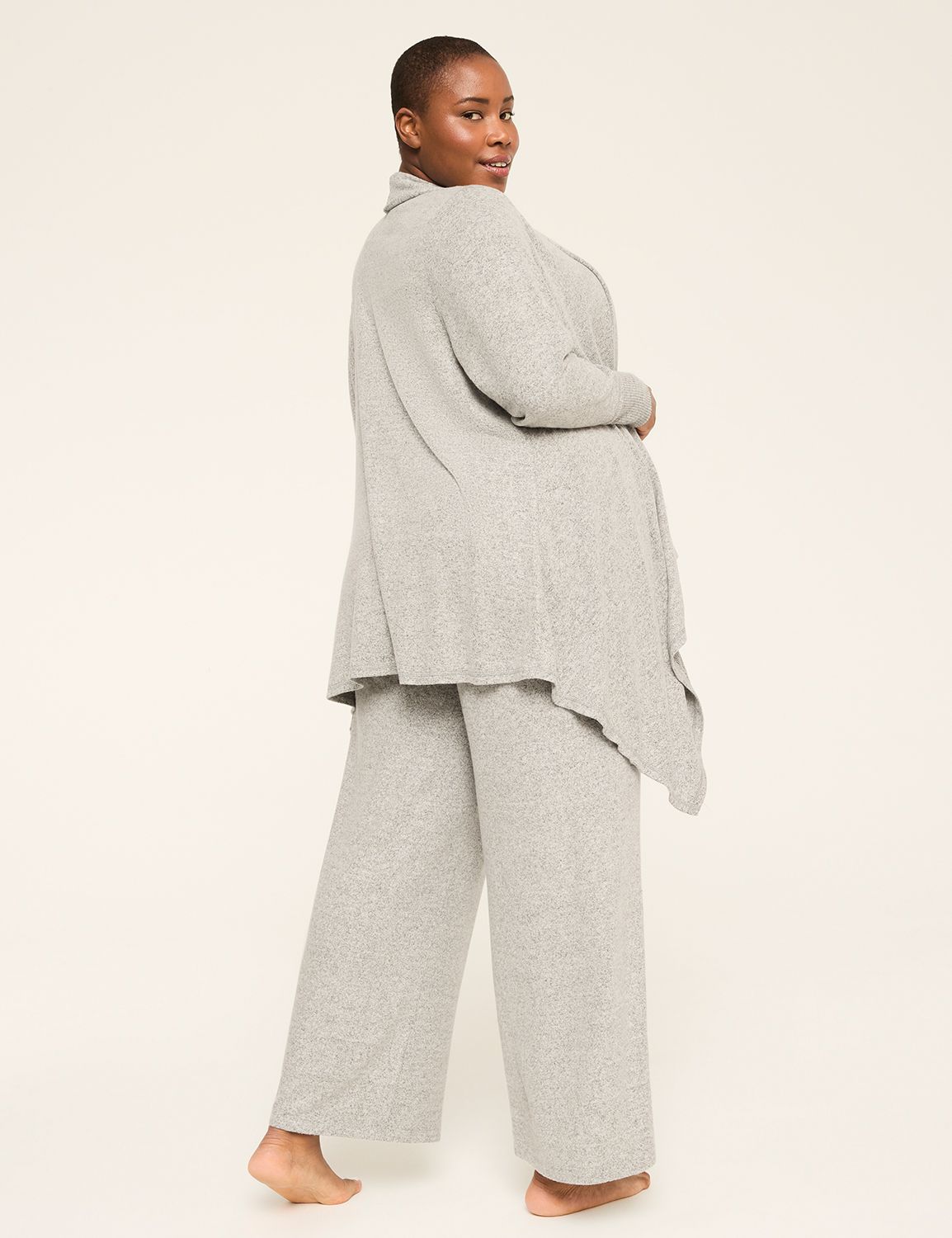 Brushed Hacci Sharkbite Cardigan