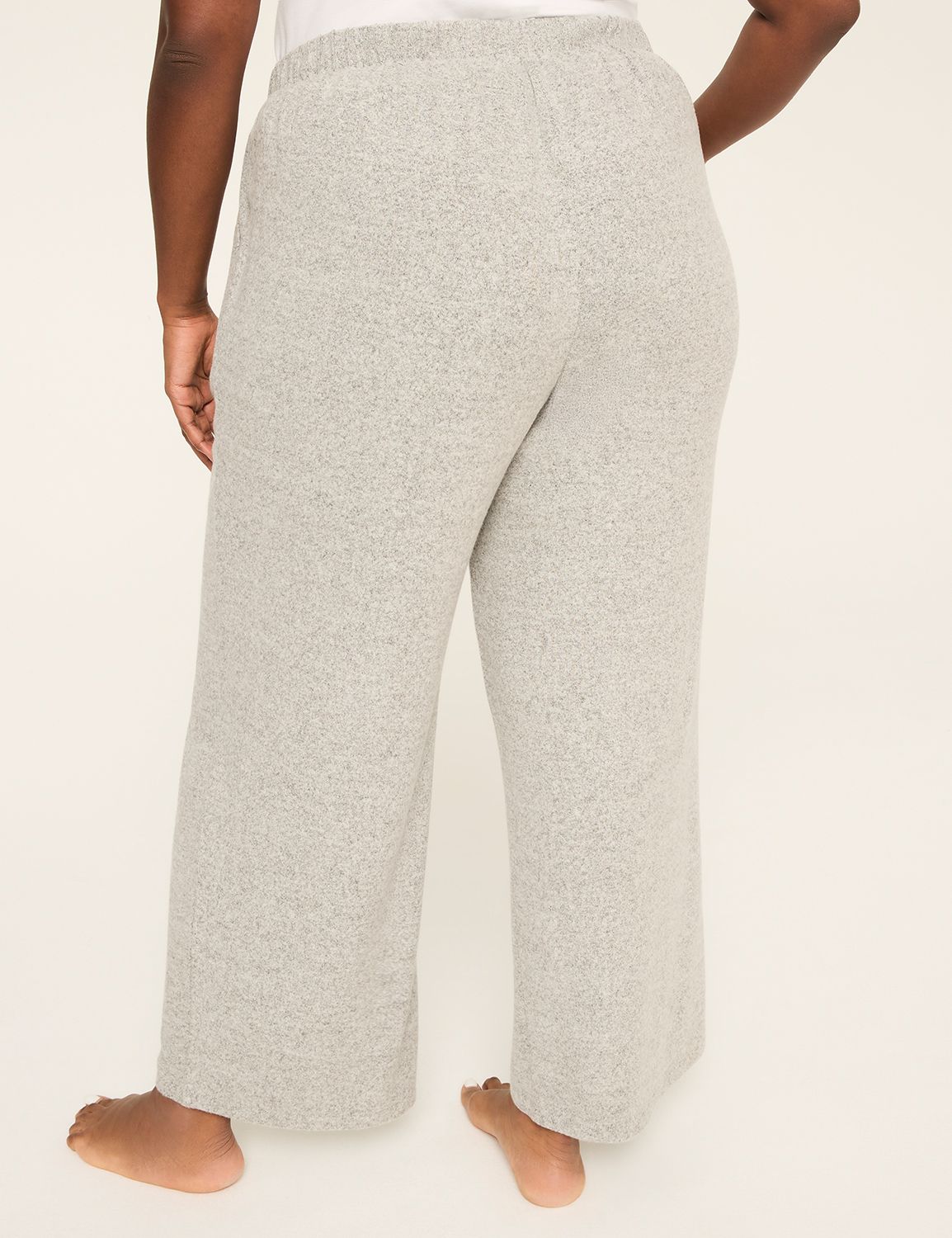 Brushed Hacci Wide Leg Pant
