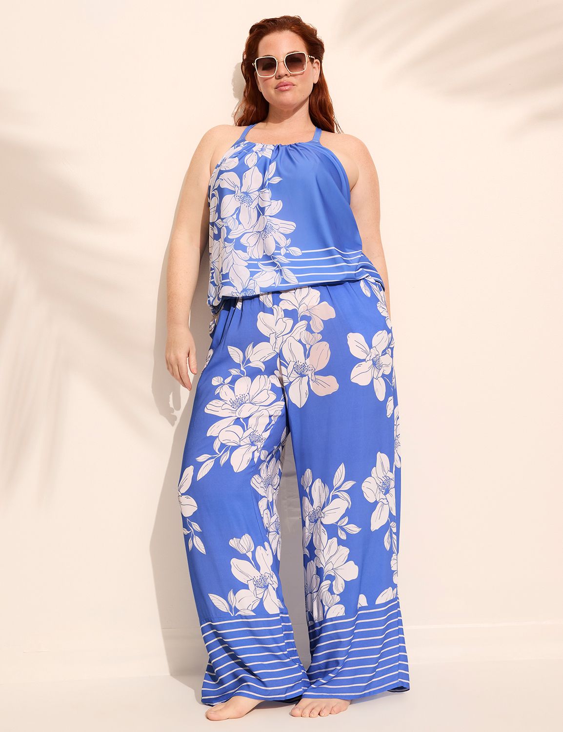 Border Print Woven Pant Coverup 115 Product Image 4