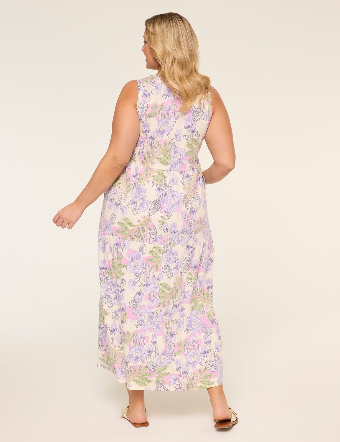 Sleeveless Tiered Maxi Dress