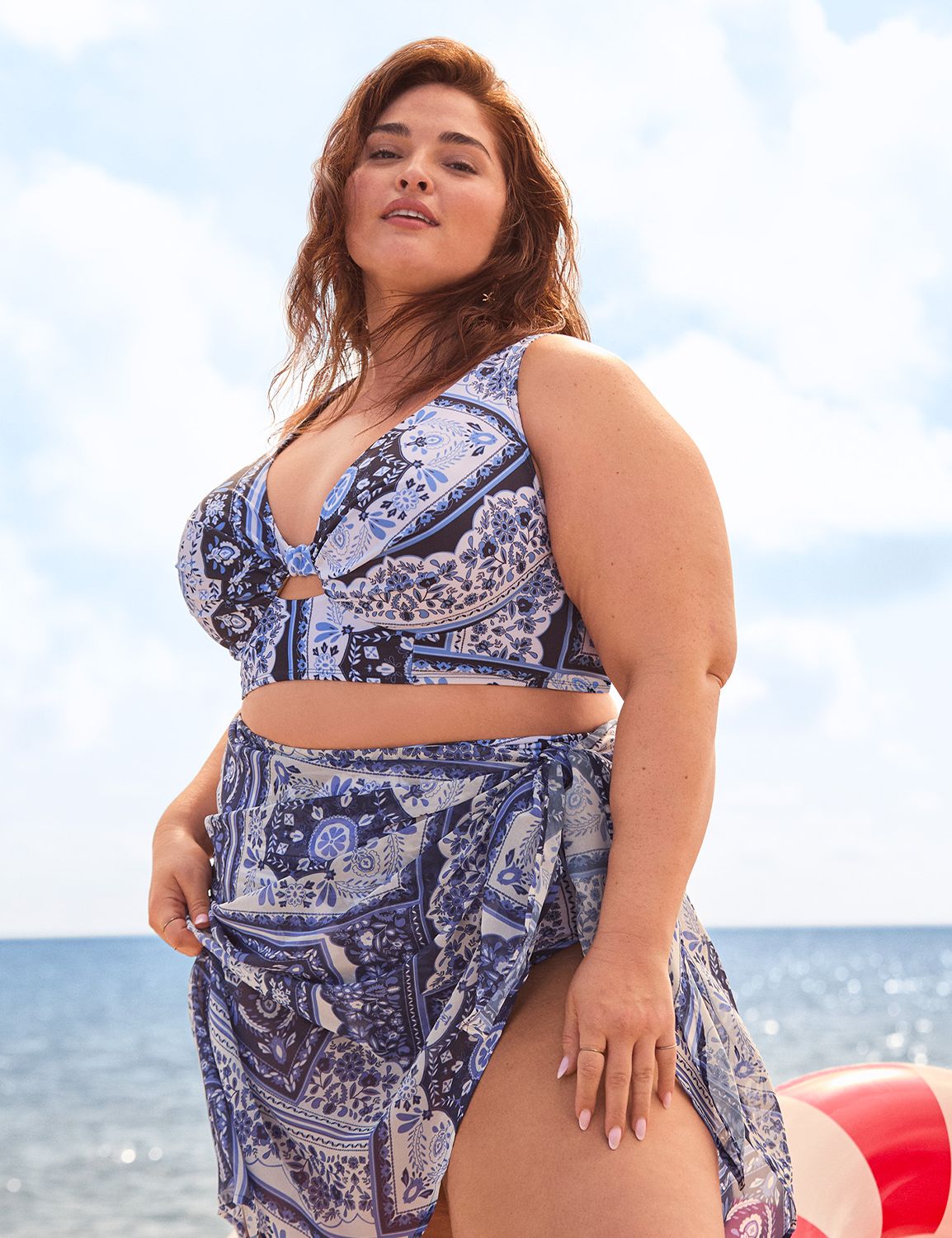Knot Front UW Plunge Bikini 1148883 Product Image 6