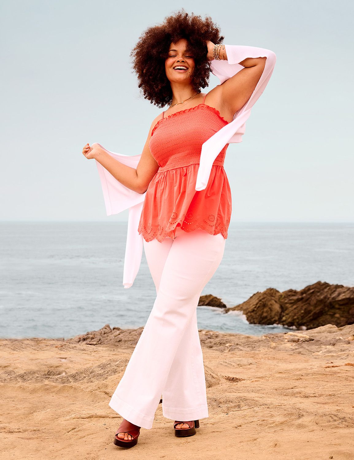 CURVY HIGH RISE FLARE W HARD PRESSE Product Image 4