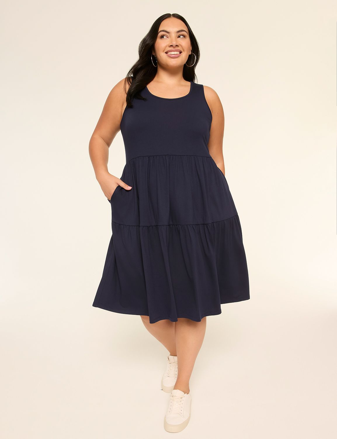 Sleeveless Tiered Short Dress