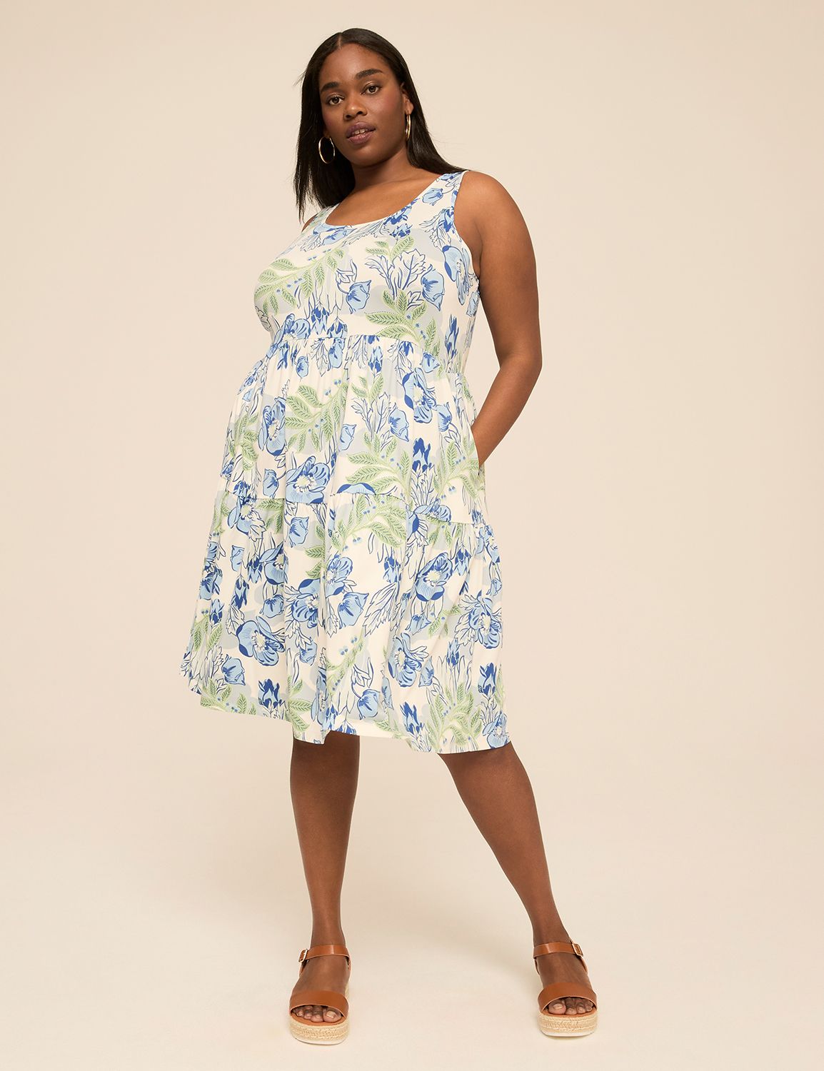 Sleeveless Tiered Short Dress