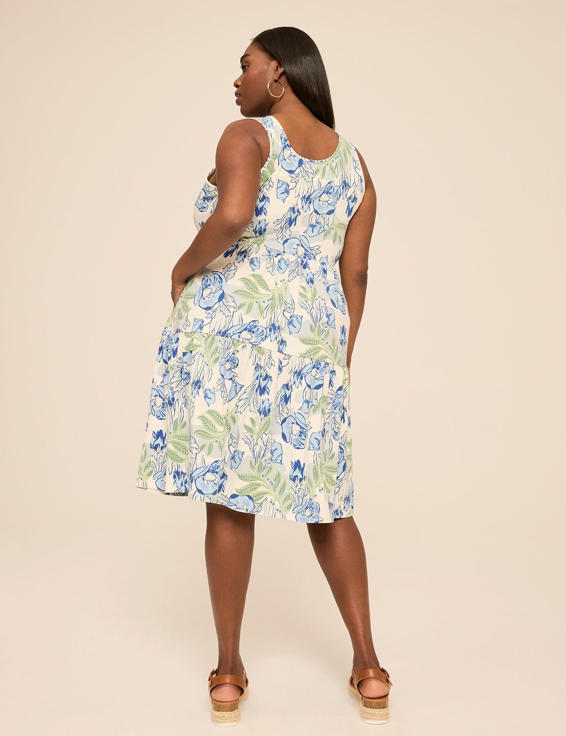 Sleeveless Tiered Short Dress