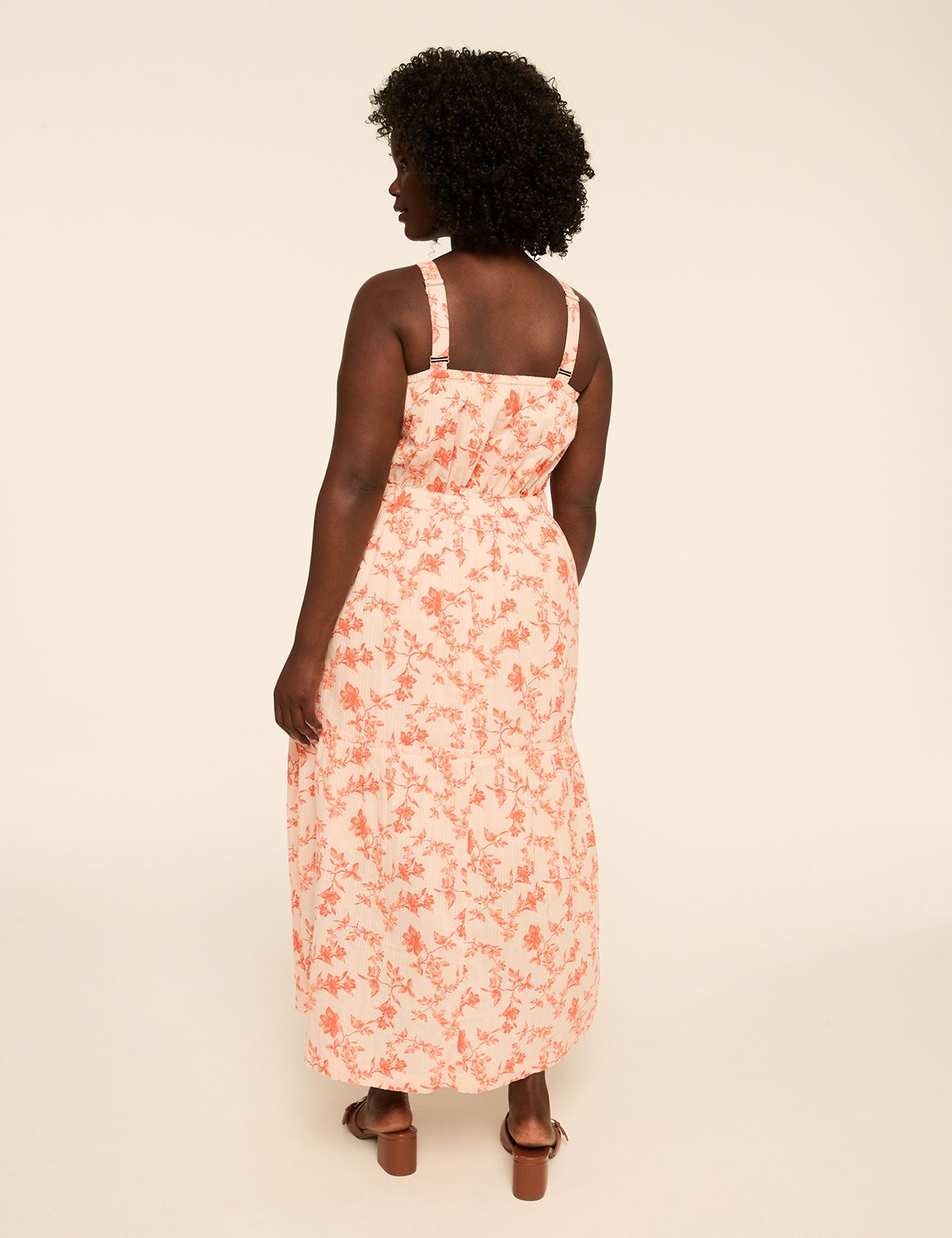 Tie-Waist Tiered Maxi Dress