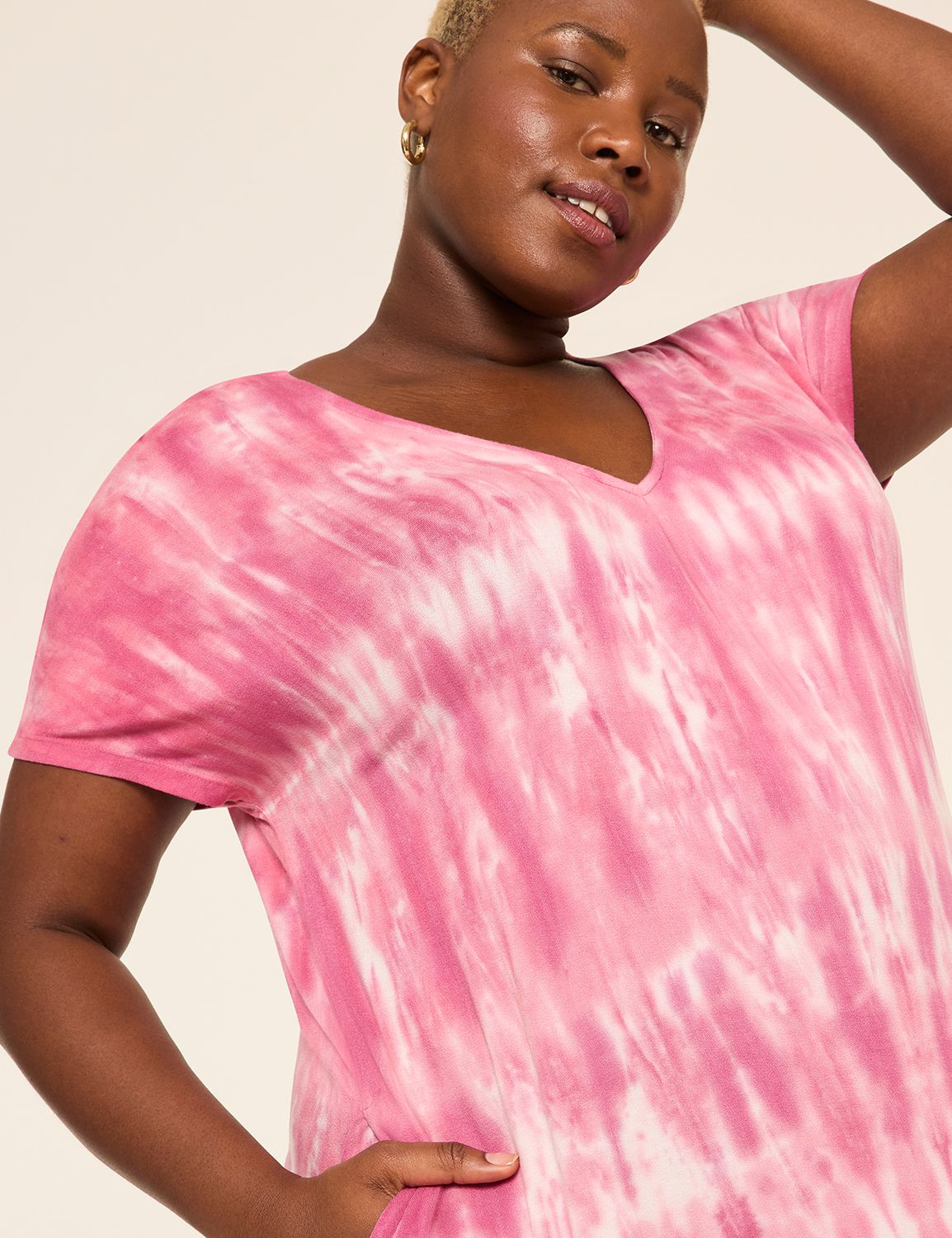 SS VNECK TSHIRT DRESS 1150633 Product Image 3
