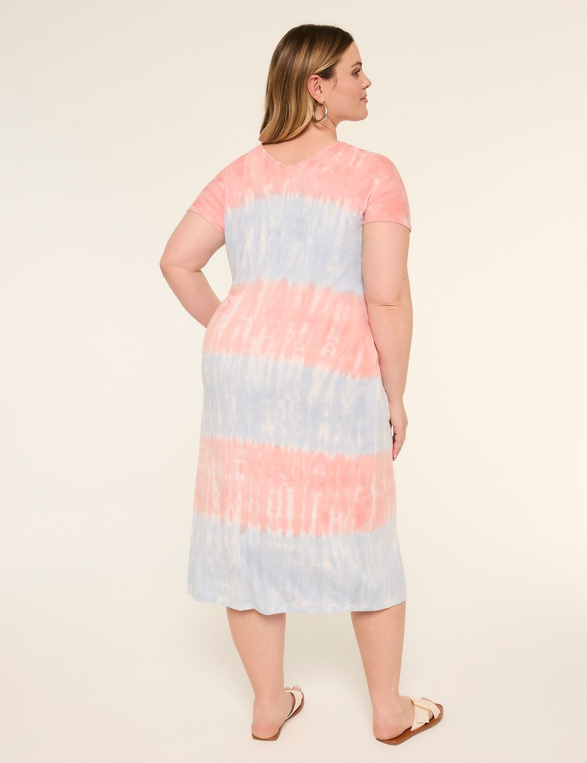 Short-Sleeve V-Neck T-Shirt Dress