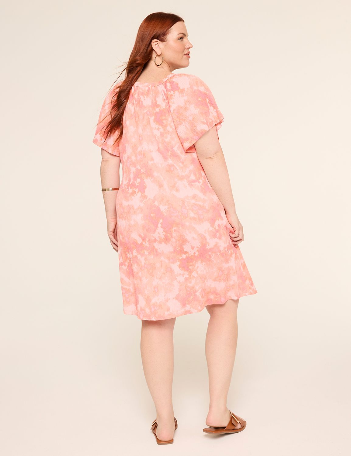 Notch-Neck Short Dress