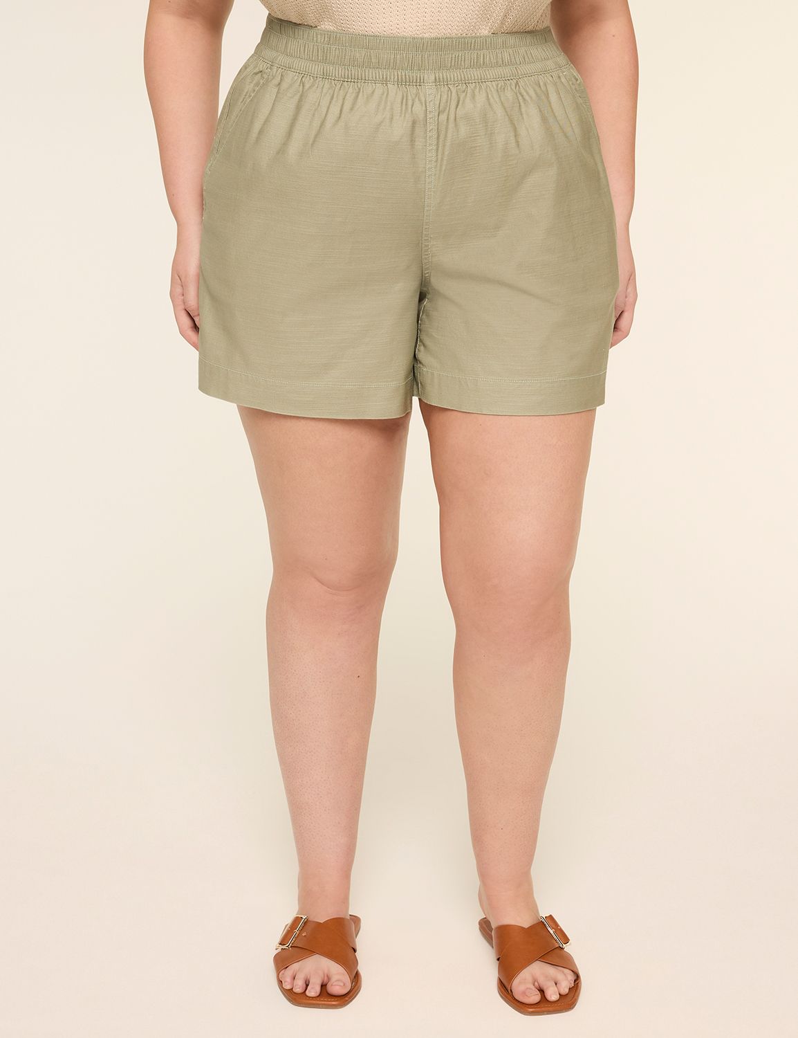 Slub Pull-On Short
