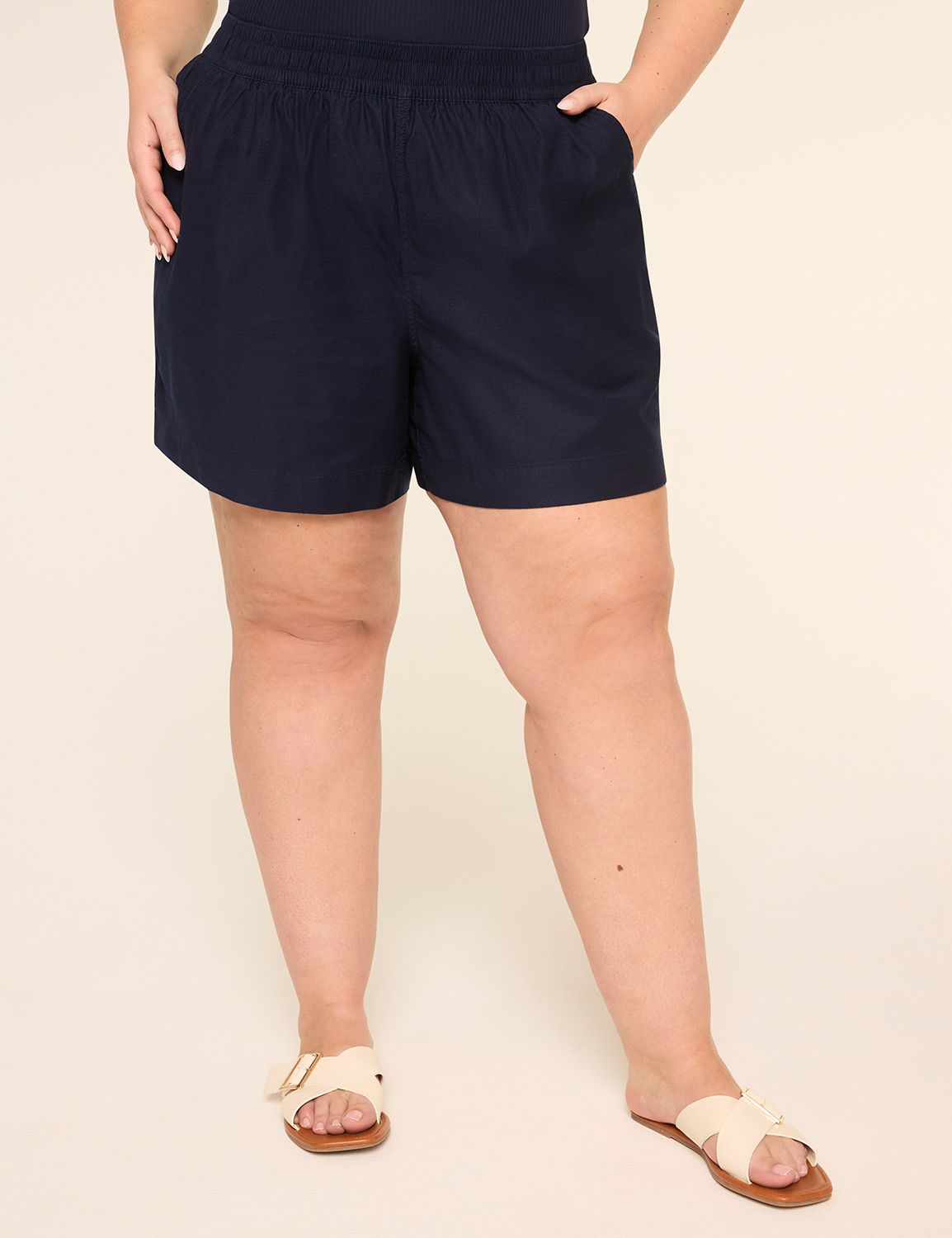 Slub Pull-On Short
