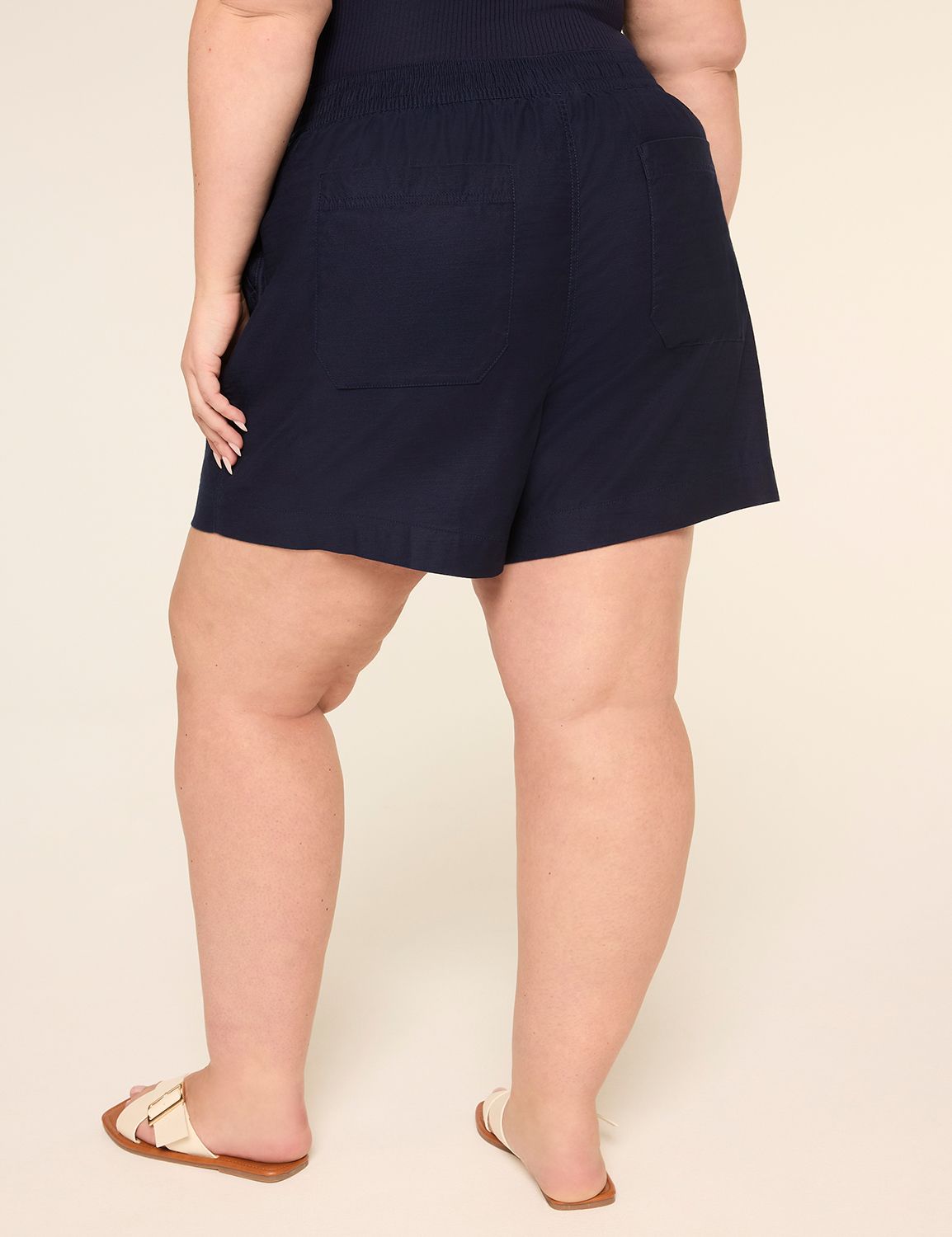 Slub Pull-On Short