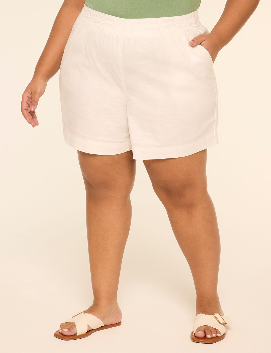 Slub Pull-On Short