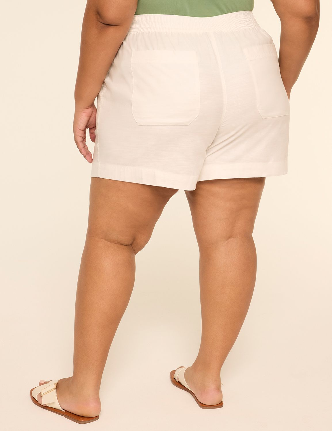 Slub Pull-On Short