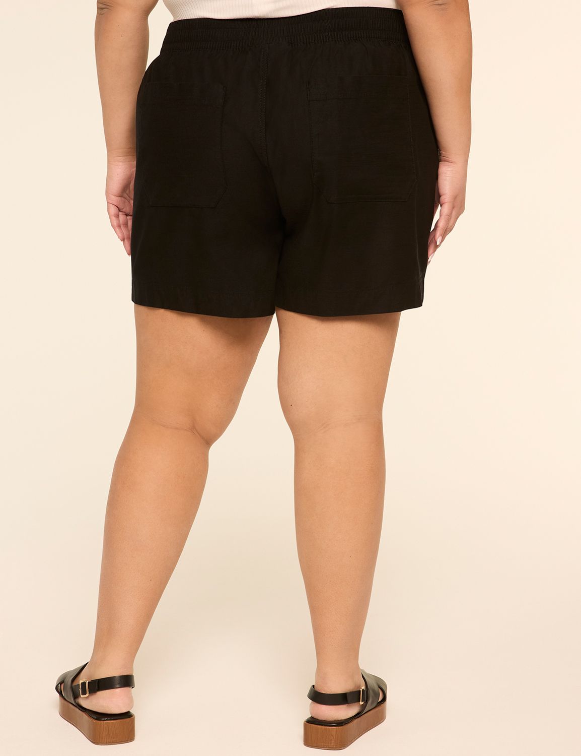 Slub Pull-On Short
