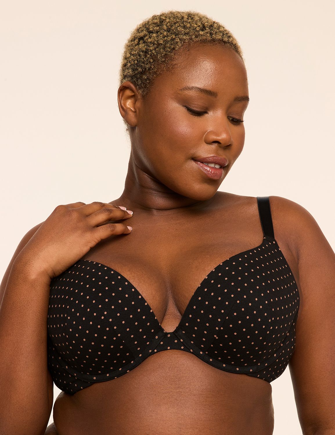 Cotton Boost Plunge Bra
