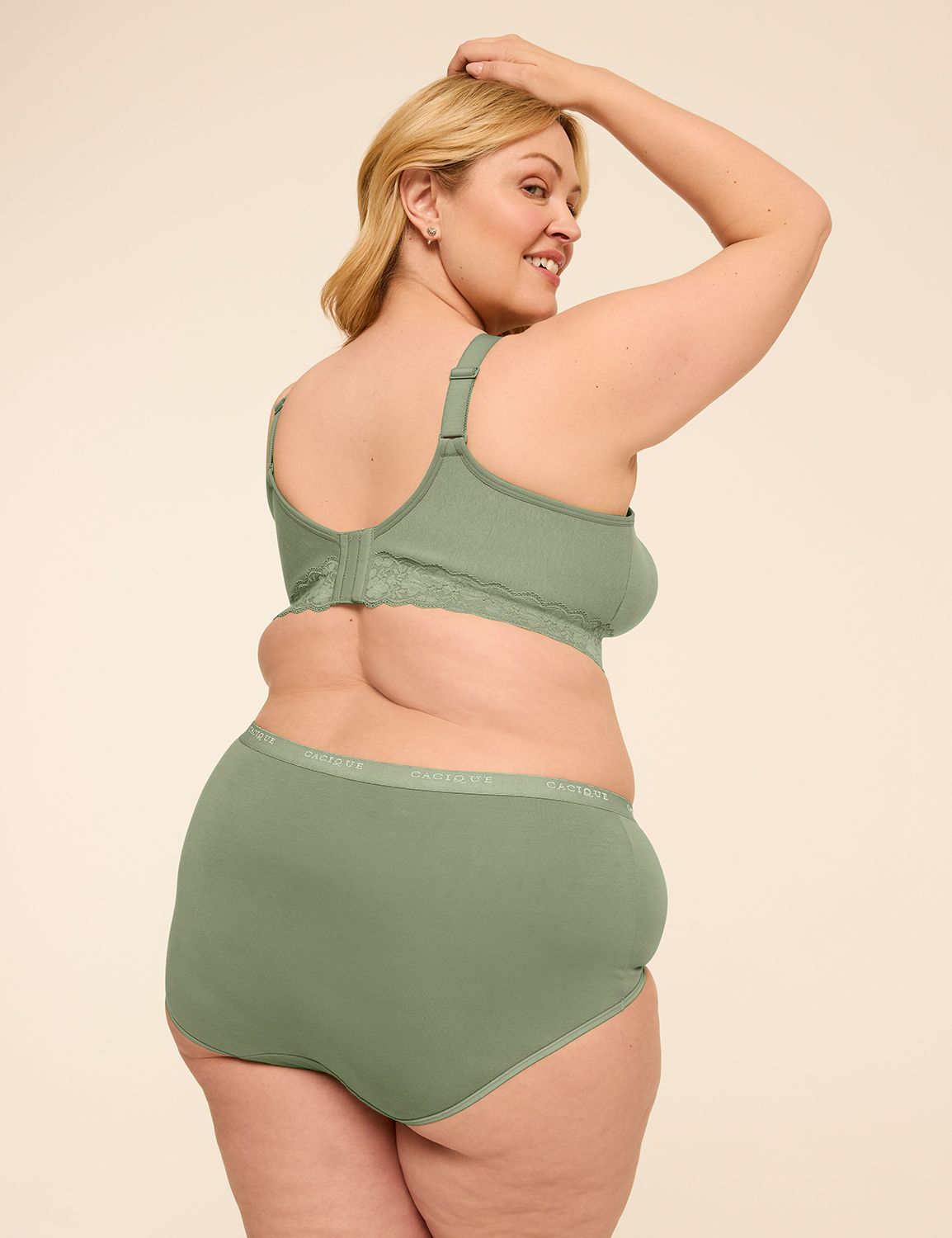 Cotton Unlined No-Wire Bra With Lace Band