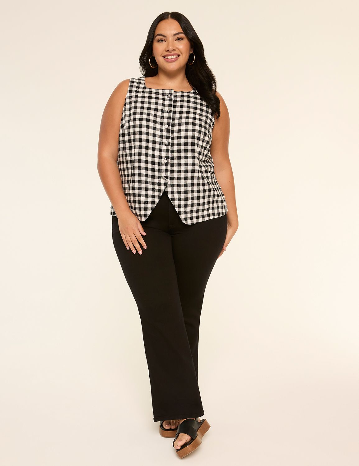 Classic Tailored Button Front Vest Product Image 3