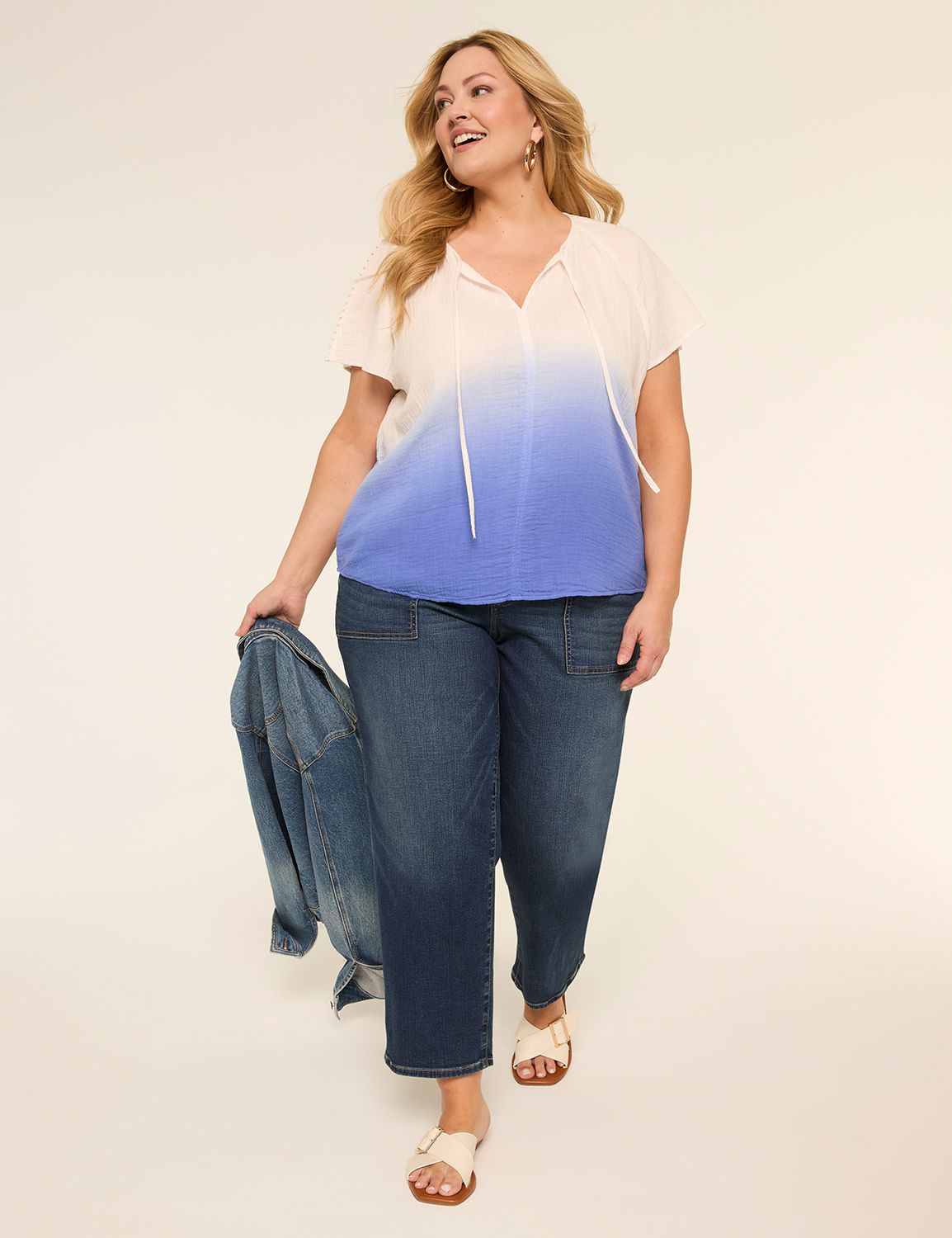 Classic Raglan SS Flutter Split Nec Product Image 3