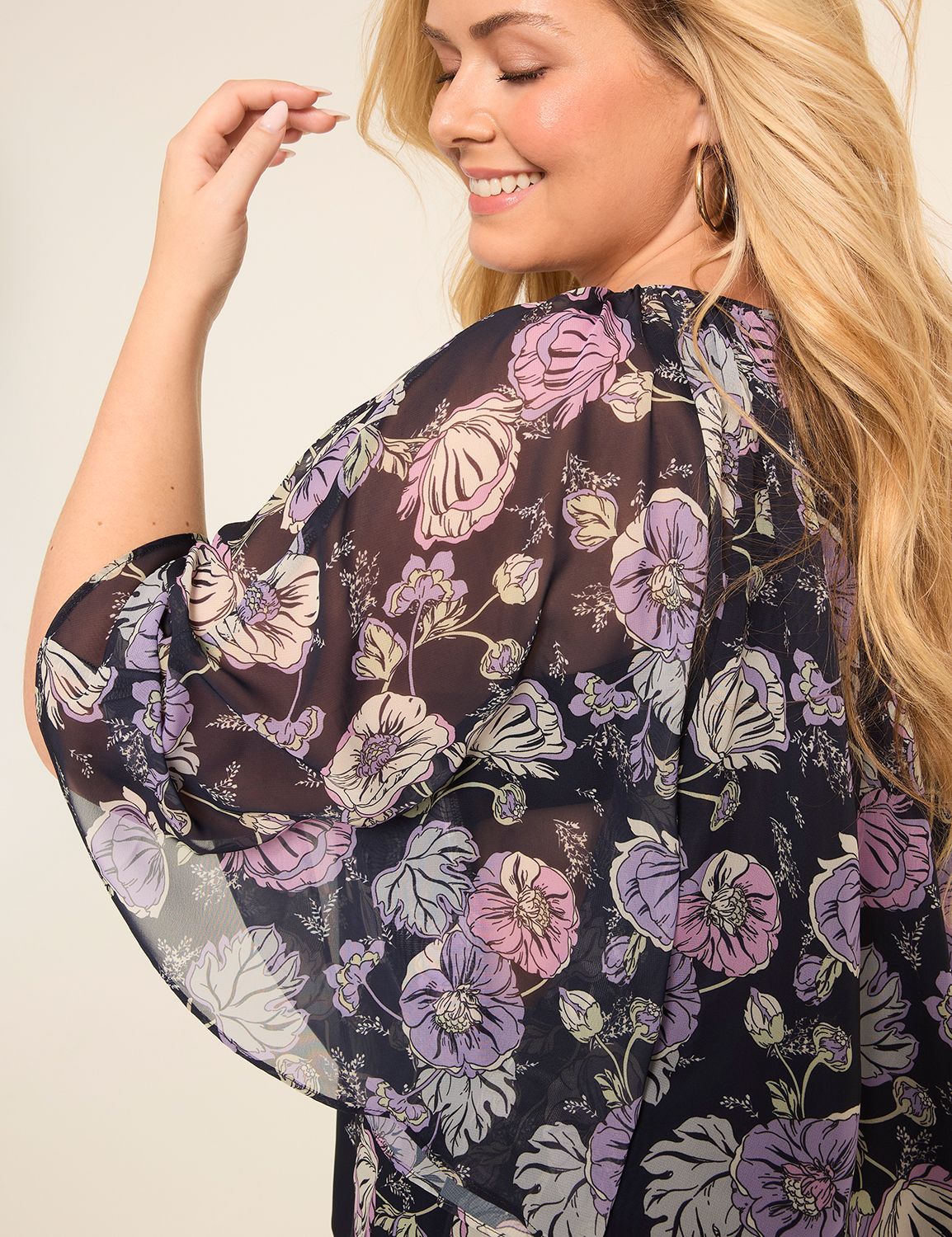Relaxed Raglan Smocked Circle Top 1 Product Image 4