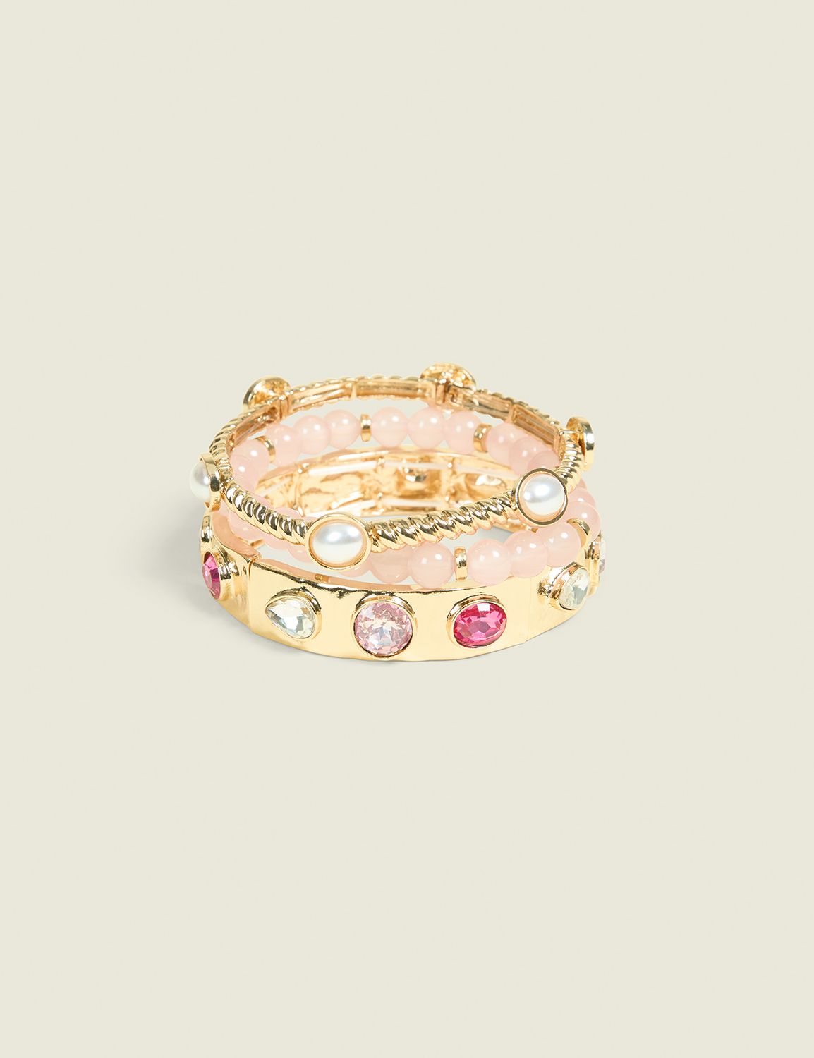 Mutli-Color Gem Bracelet 3 Pack