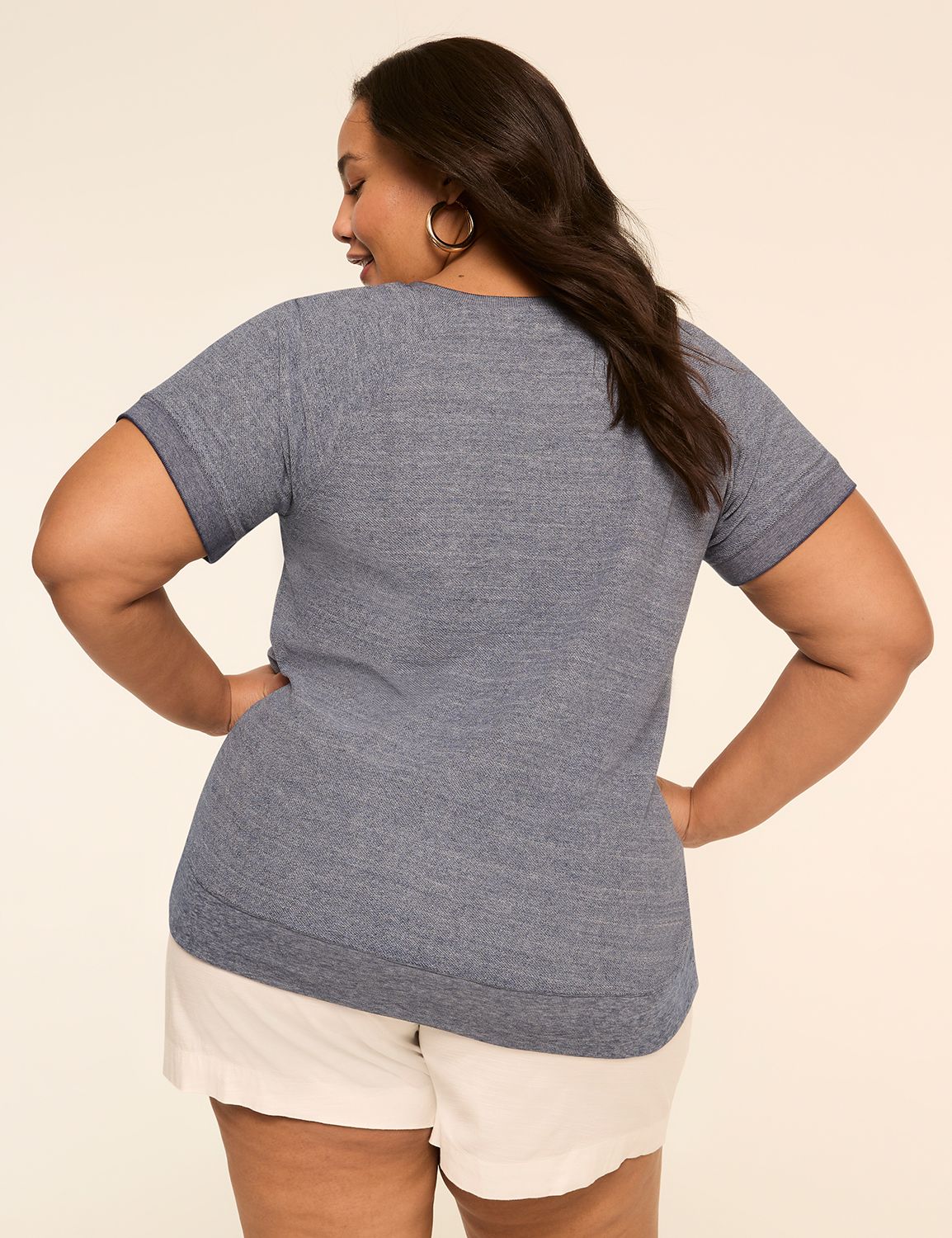 Short-Sleeve Positive Graphic Sweatshirt