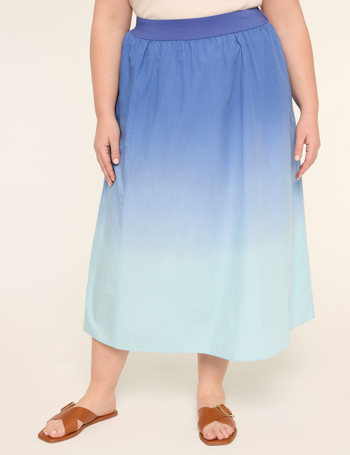 SHIRRED MAXI SKIRT 1149673 Product Image 3