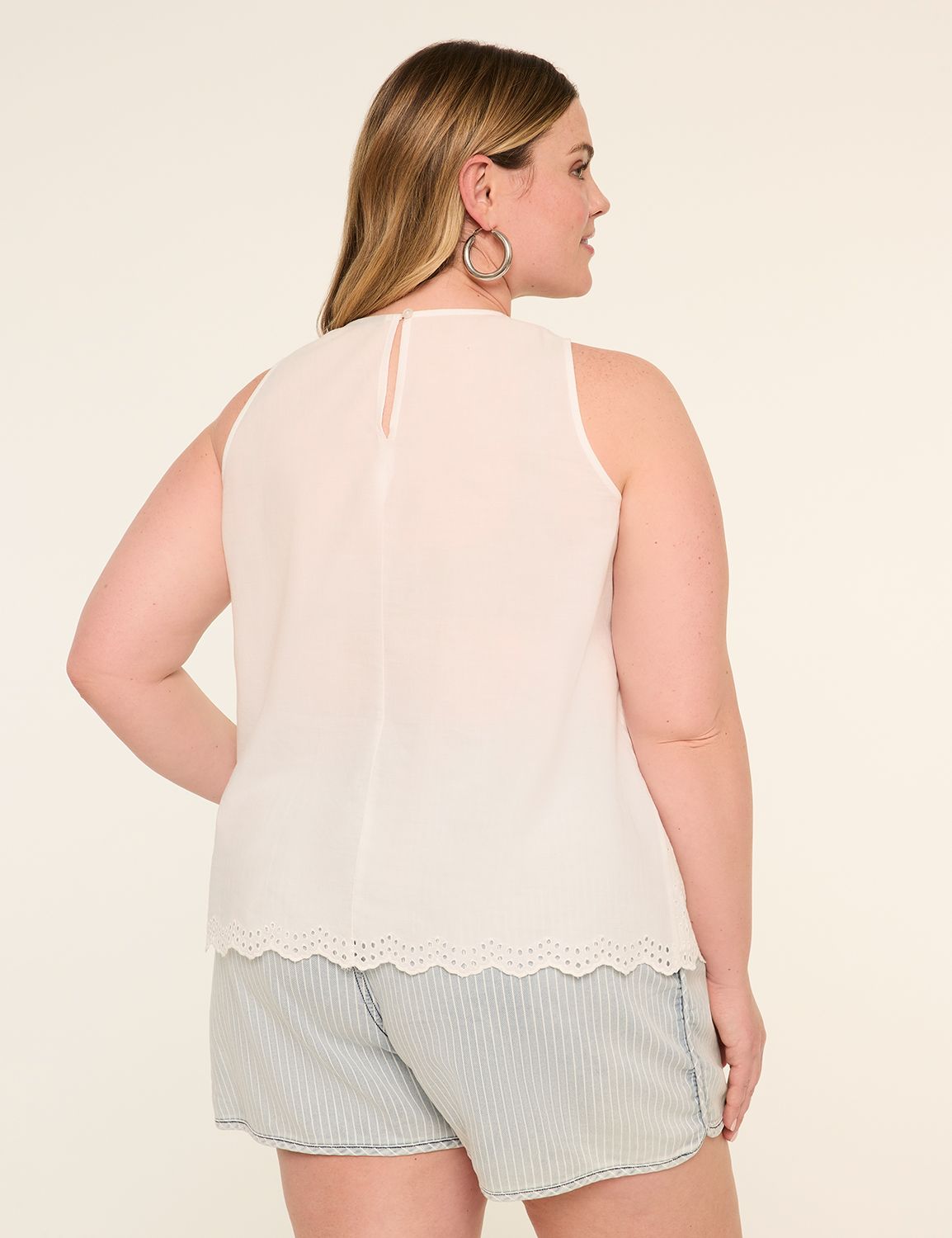 Eyelet Halter Top