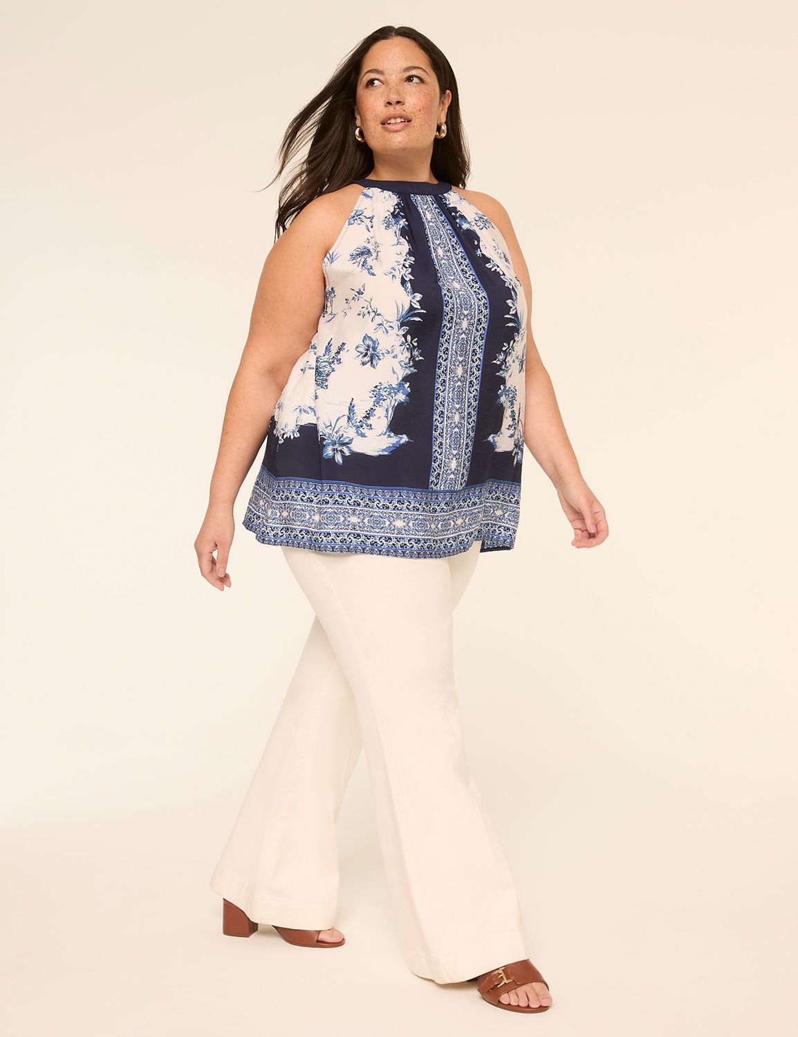 Classic Sleeveless Halter Top 11497 Product Image 3