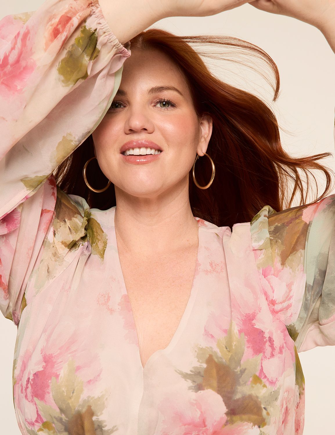 Long-Sleeve V-Neck Maxi Dress | LaneBryant