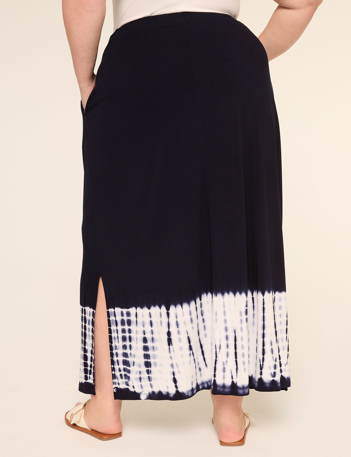 Tie-Dye Knit Maxi Skirt