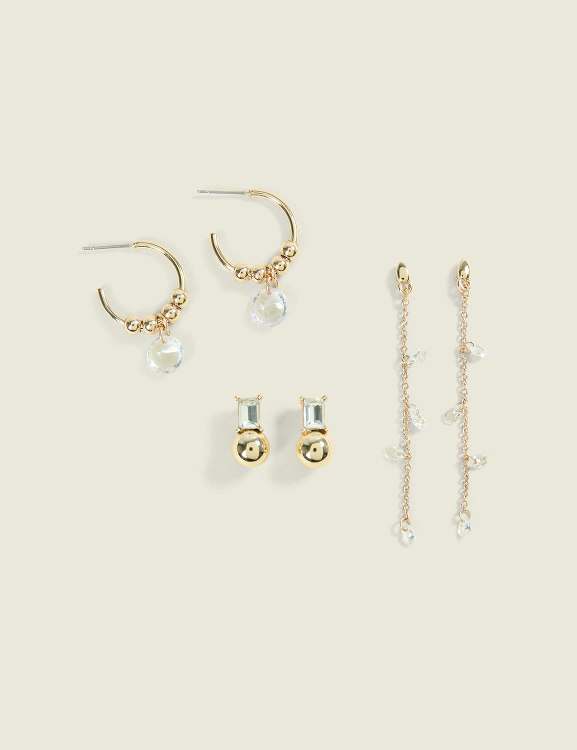 Gold Dainty Earring 3 Pack Product Image 1