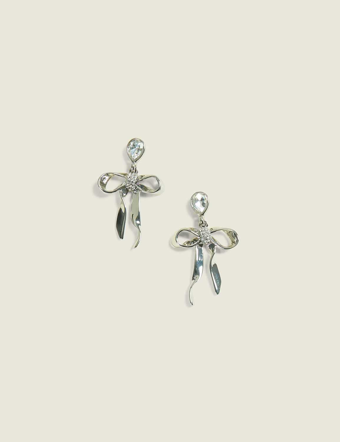 Flowy Bow Drop Earrings