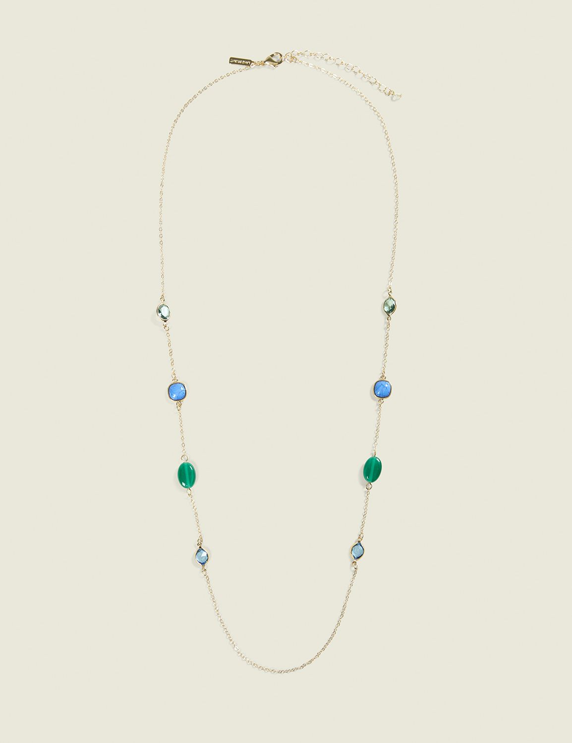 Blue & Green Gemstone Single Row Ne Product Image 1