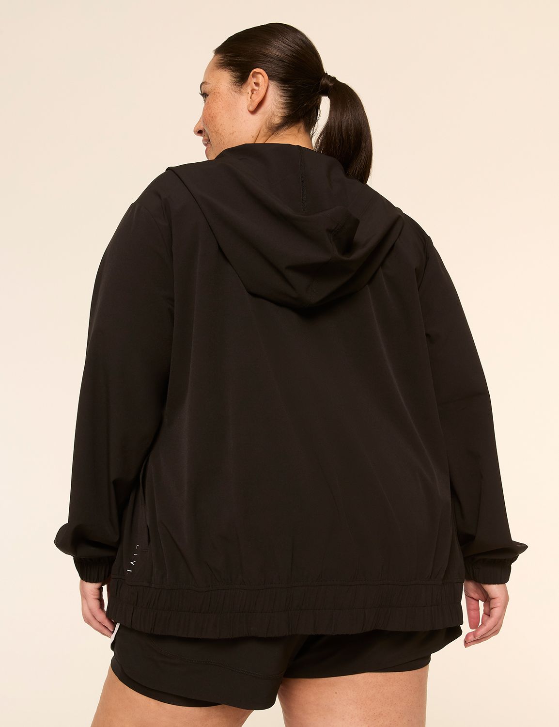 LIVI Full-Zip Hooded Stretch Woven Jacket