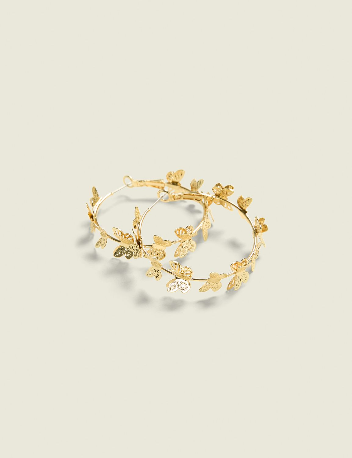 Multi Butterfly Hoop Earrings