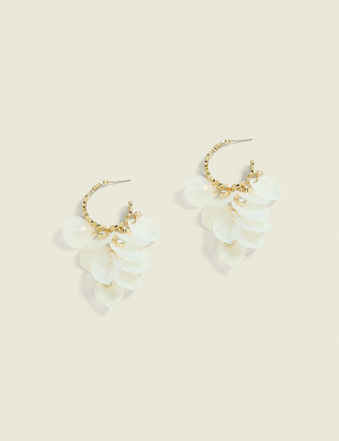 Flower Hoop Earrings