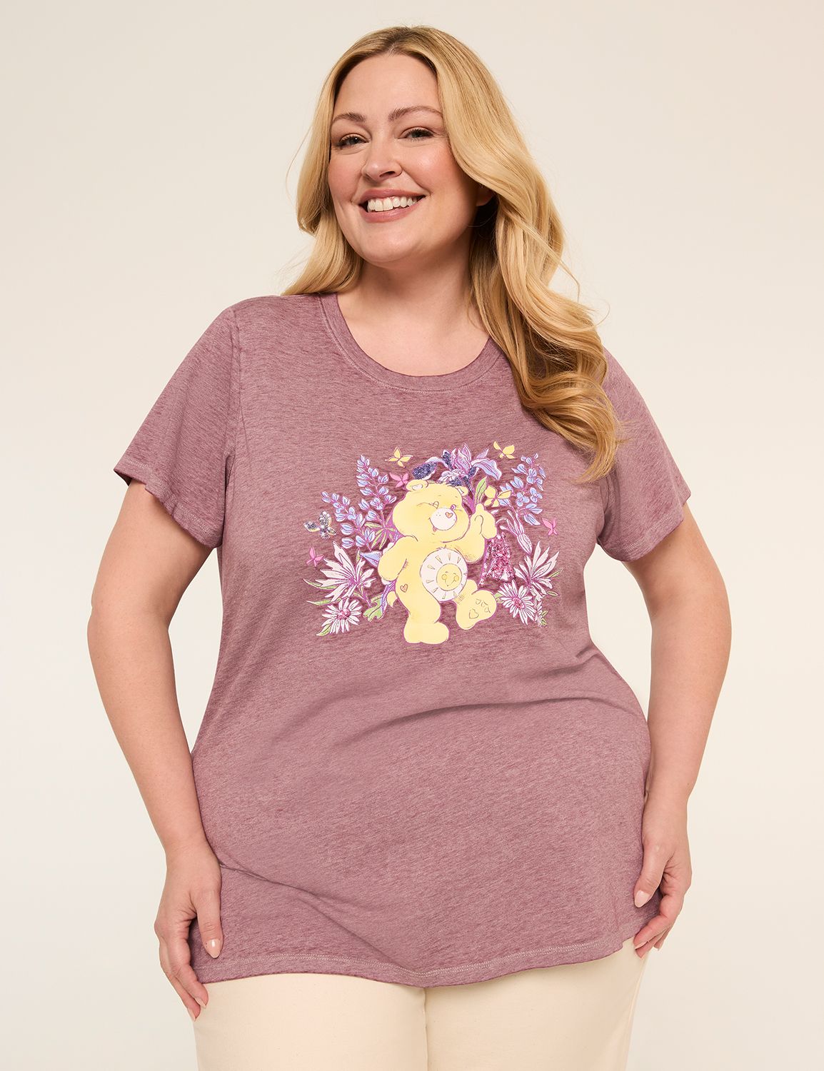 Floral Care Bears Graphic Tee