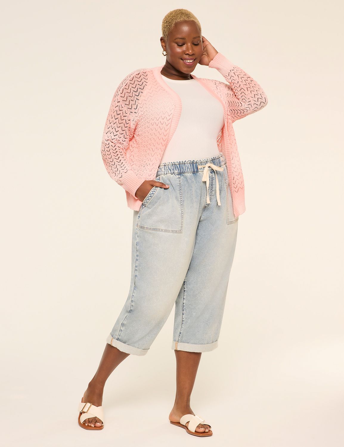 Classic Long Sleeve Open Front Poin Product Image 3