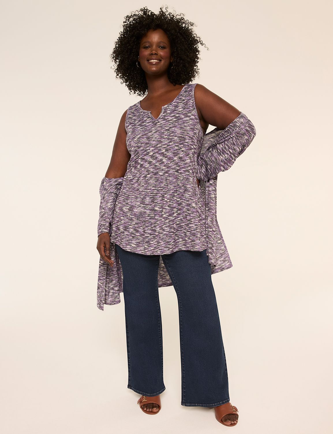 Sleeveless Crew Neck Swing Tank S 1 Product Image 3