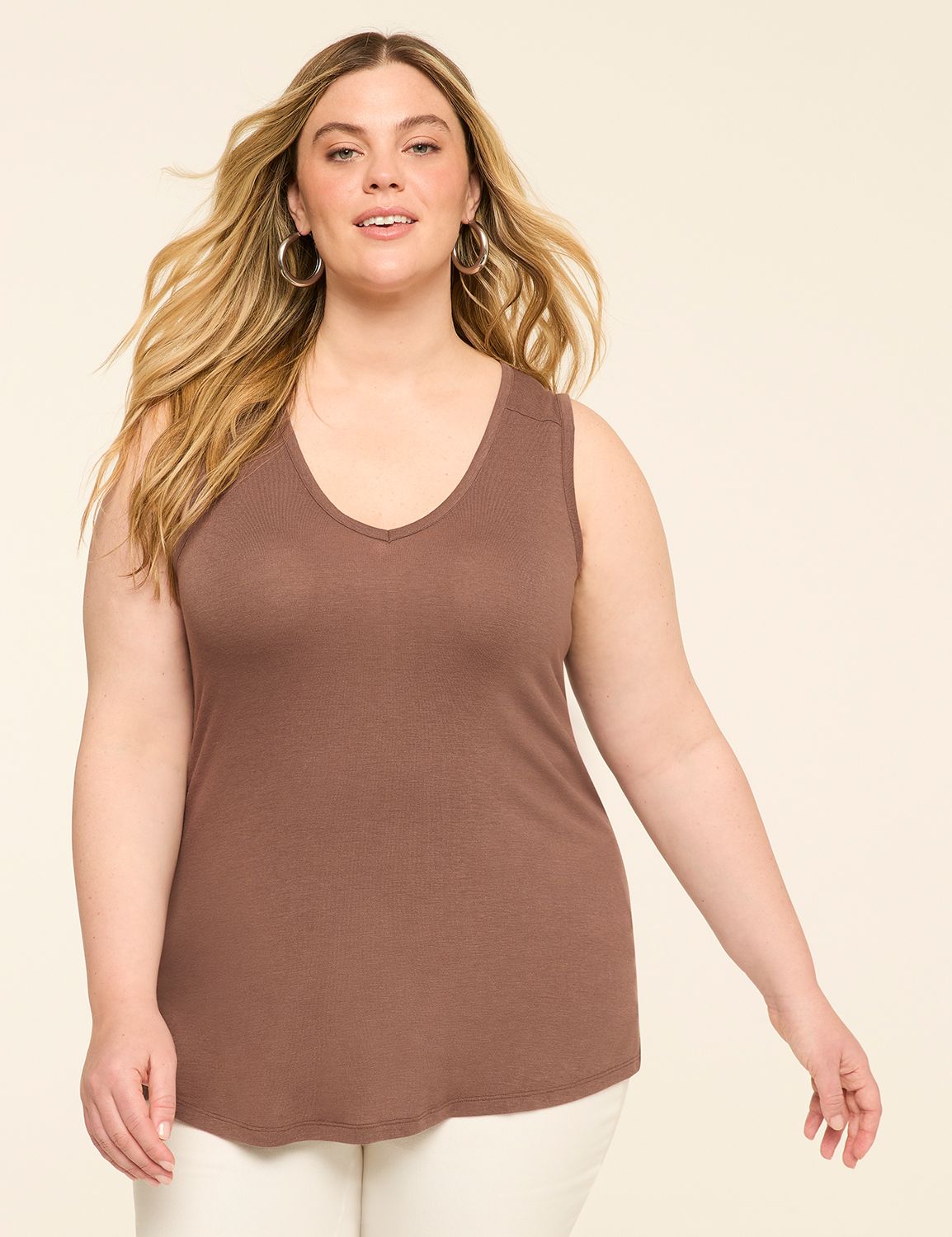EveryWear Brushed V-Neck Tank
