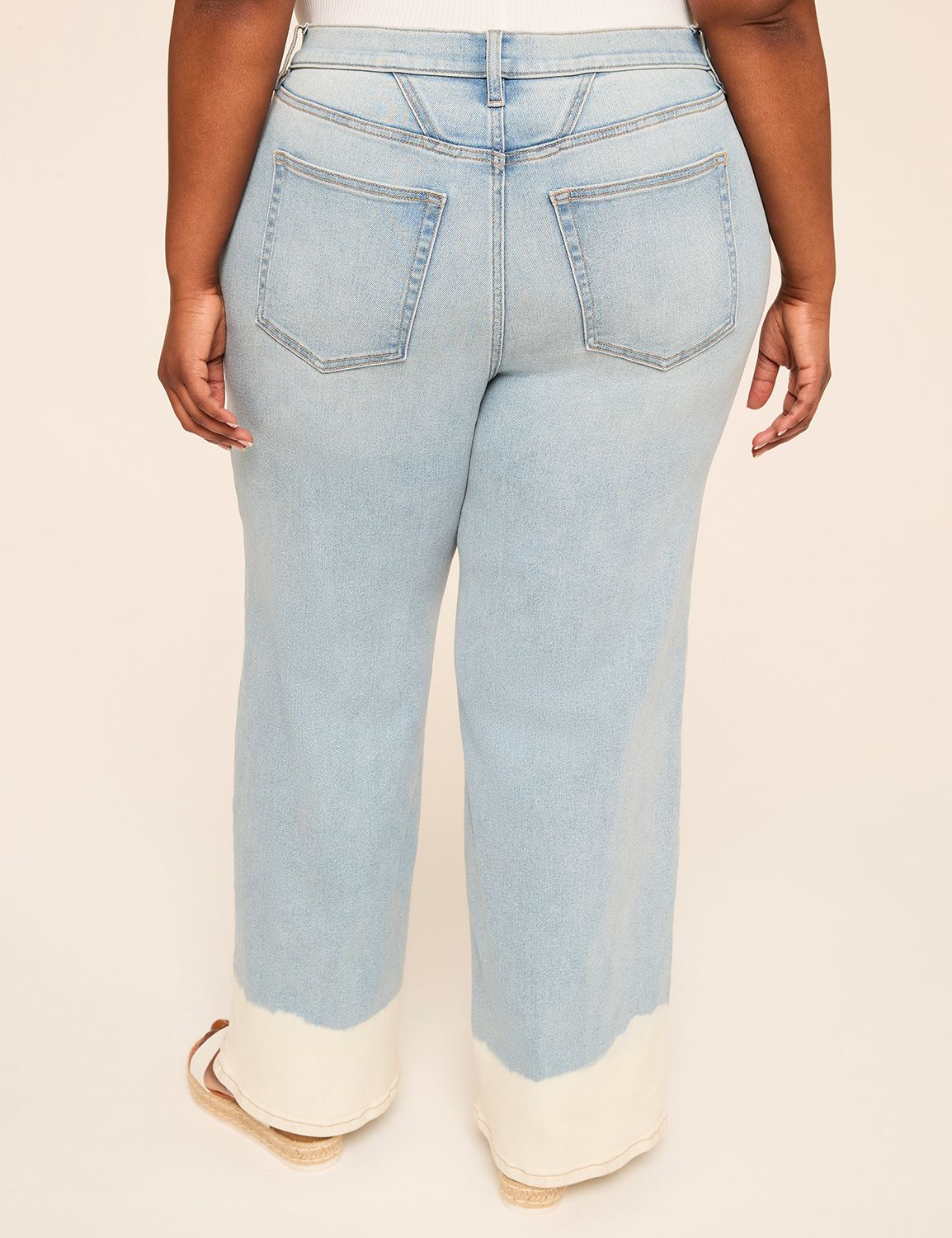 Dip-Dye Wide Leg Jean