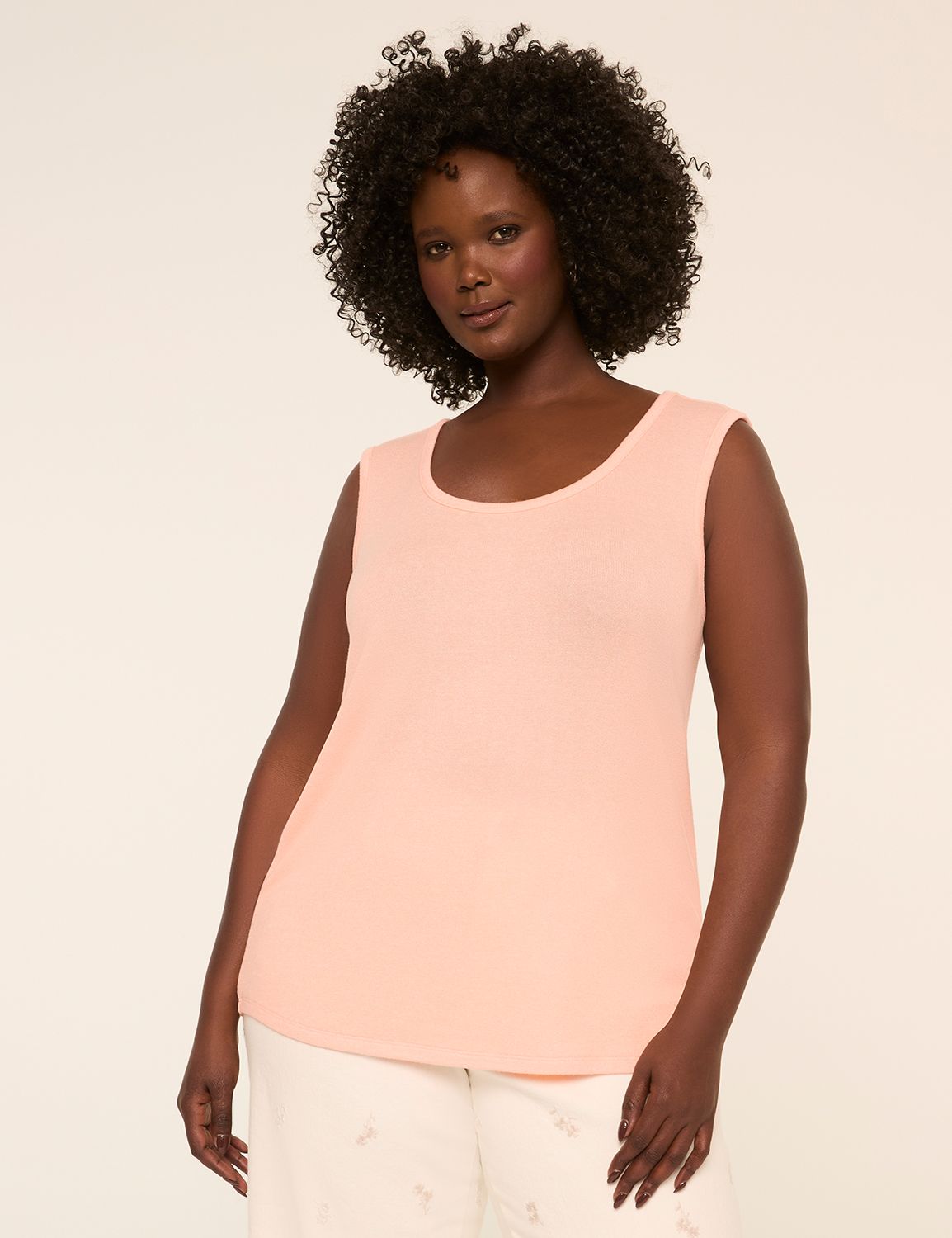 Scoop-Neck Hacci Tank