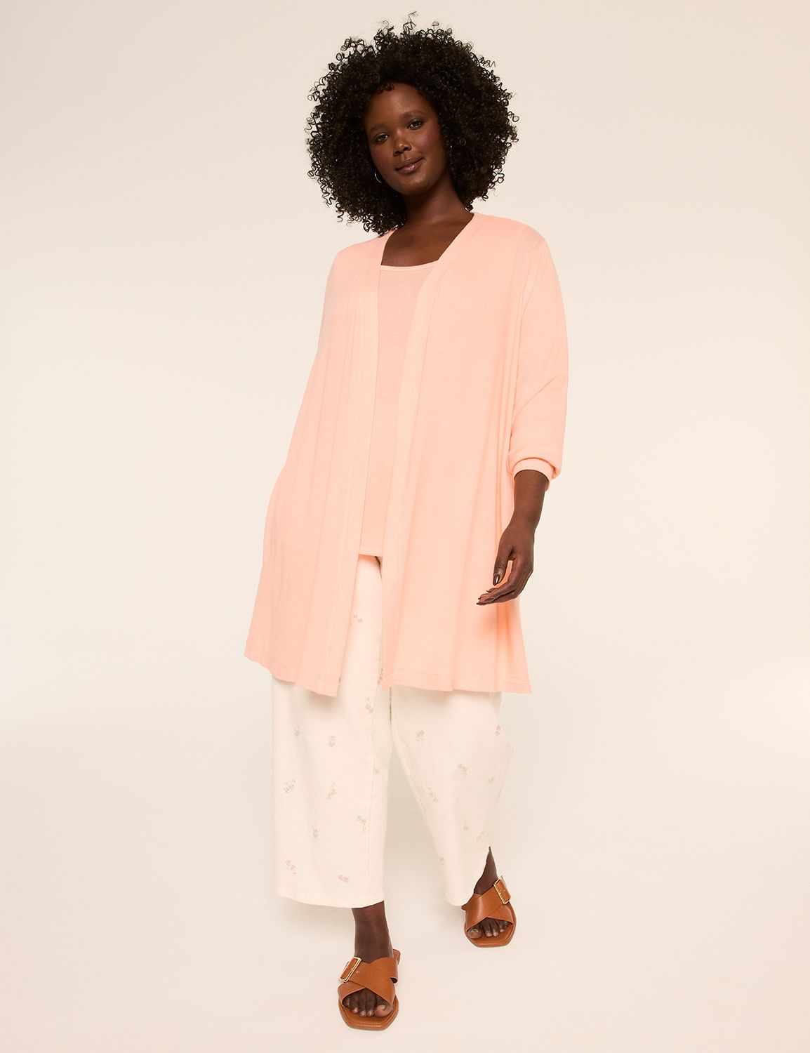 Long Sleeve Open Front Overpiece S Product Image 3