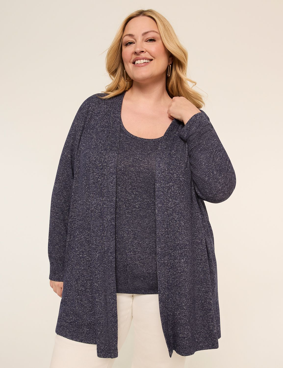 Open-Front Hacci Overpiece