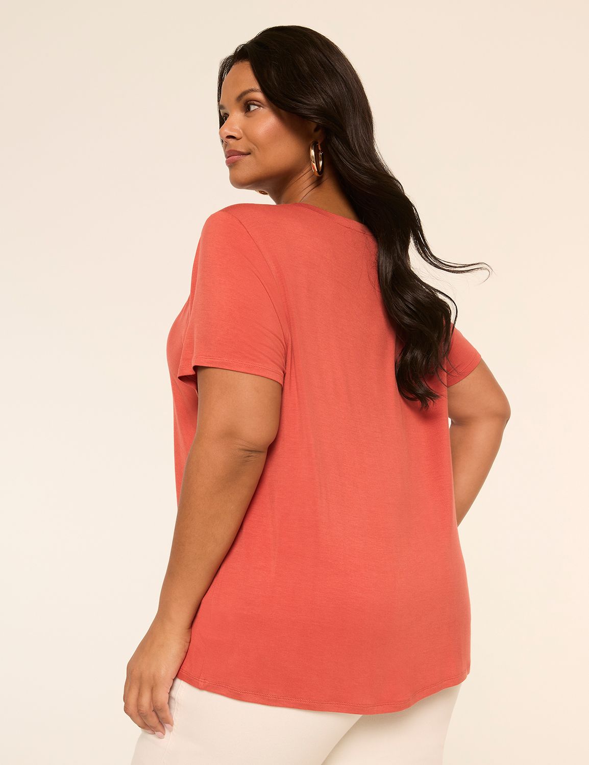 Short-Sleeve Scoop-Neck Tee
