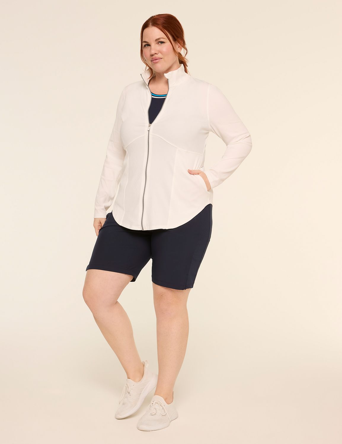 LIVI Long Sleeve Zip Front Wicking Product Image 3