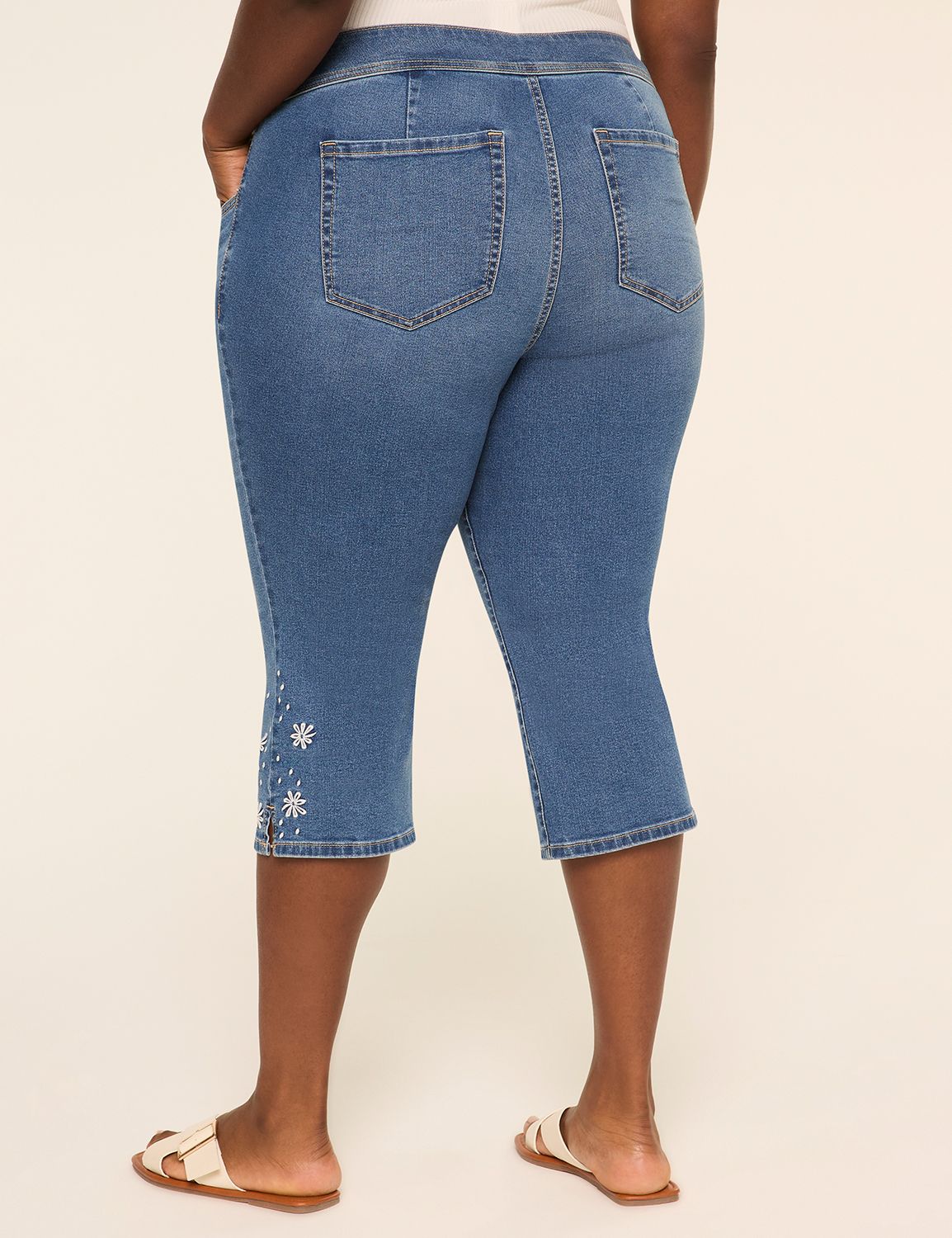 Knockout High-Rise Embroidered Pedal